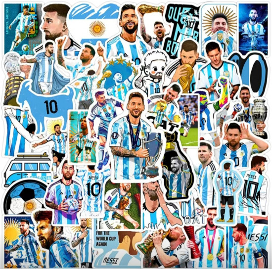 Набор наклеек-стикеров «Футболист Месси Реал Мадрид»
