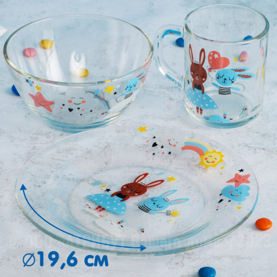 Набор детской посуды для завтрака «Балерины»