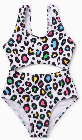 Купальник для девочки слитный «Леопард»
