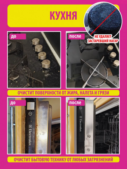 Набор чистящих паст для уборки «Pinky Clean»