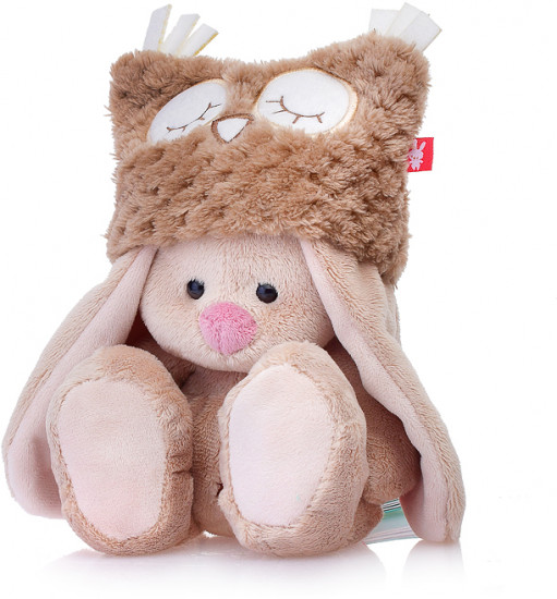 Игрушка мягкая «Зайка Ми в шапке-сова»