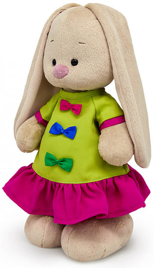 Игрушка мягкая «Зайка Ми в платье с бантиками»