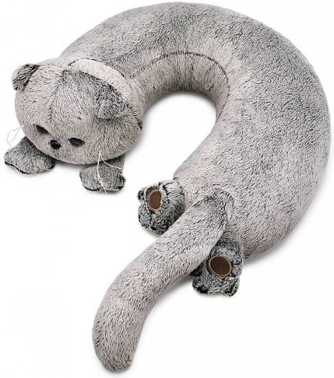 Игрушка мягкая «Кот Басик игрушка-подушка на шею»