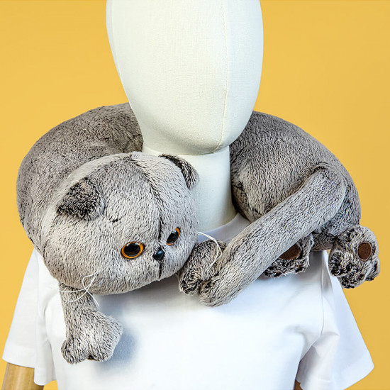 Игрушка мягкая «Кот Басик игрушка-подушка на шею»