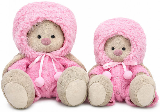 Игрушка мягкая «Зайка Ми в меховой шапке и комбинезоне»