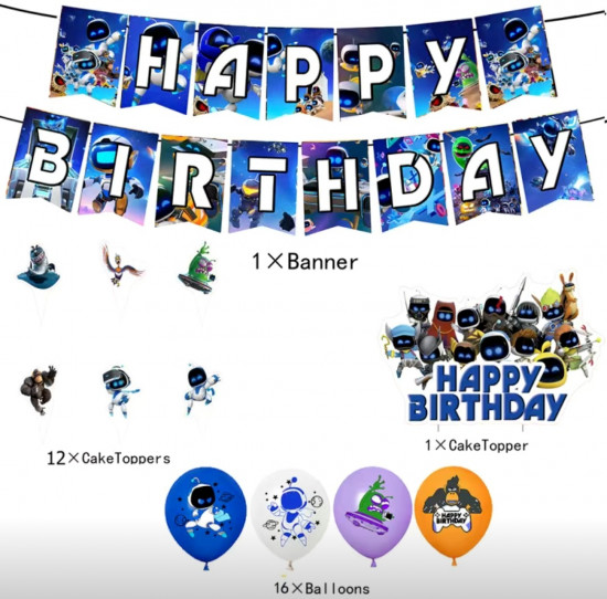 Набор для оформления дня рождения в стиле Астробот