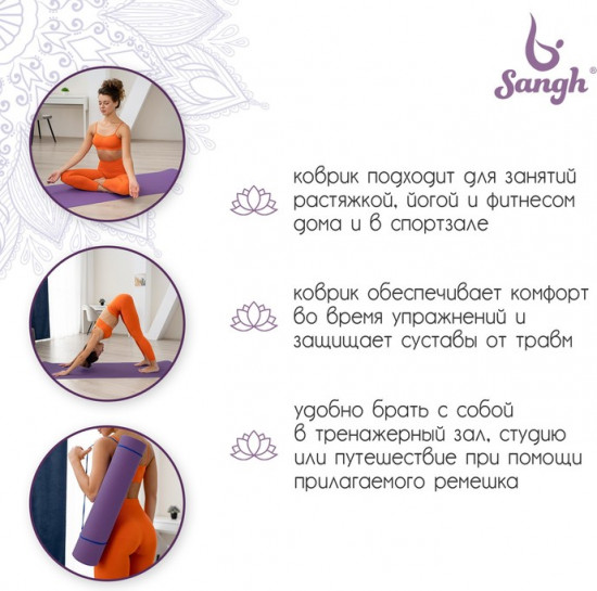 Коврик для фитнеса и йоги