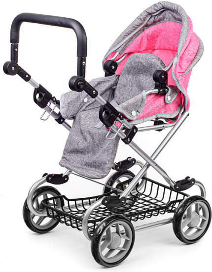 Коляска для кукол с сумкой-переноской