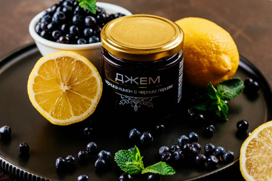 Джем пастеризованный «Черника-лимон с черным перцем»