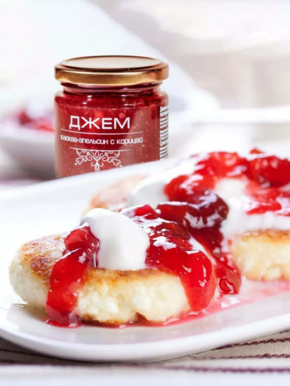 Джем пастеризованный «Клюква-апельсин с корицей»
