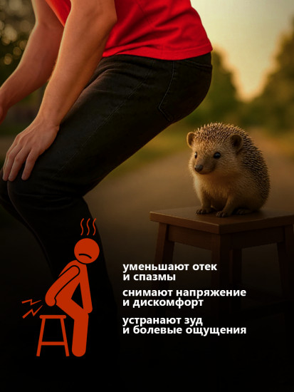 Свечи от геморроя и трещин «Gemorolax»