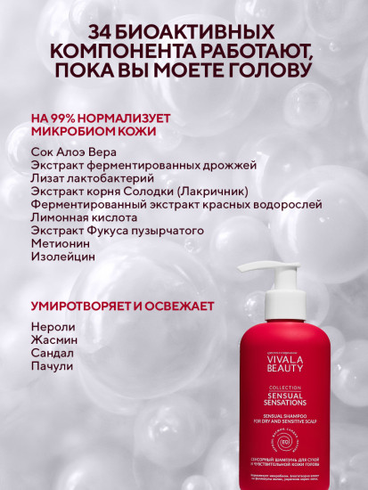 Шампунь для сухой и чувствительной кожи головы