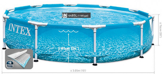 Бассейн каркасный