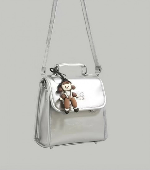 Рюкзак серебристый