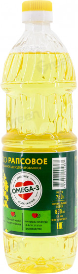 Масло рапсовое рафинированное дезорированное