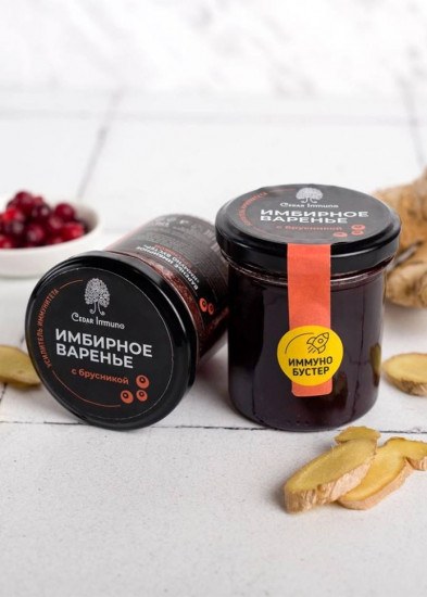 Варенье имбирное с брусникой