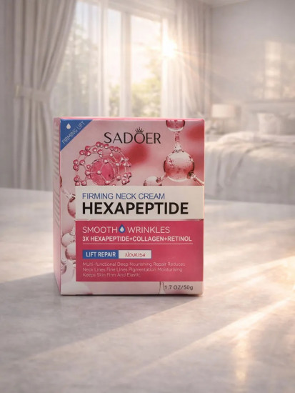 Комплексный антивозрастной крем для шеи и зоны декольте 3 в 1 «3X Hexapeptide+Collagen+Retinol»