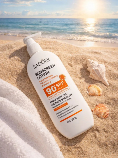 Солнцезащитный увлажняющий лосьон SPF 90+