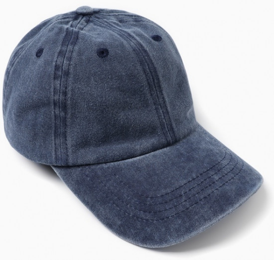 Бейсболка однотонная