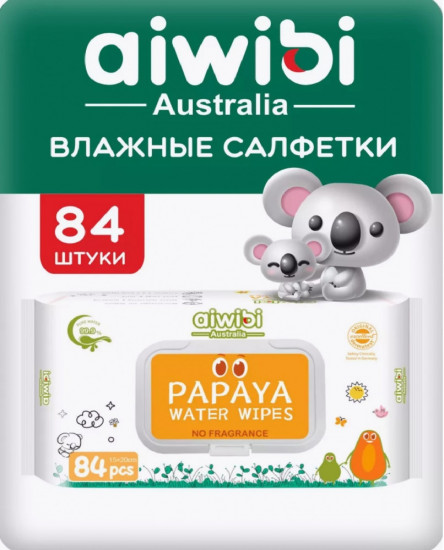 Детские влажные салфетки «Papaya»