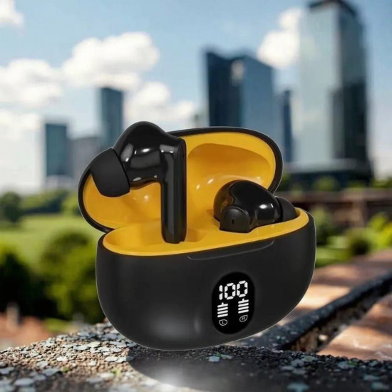 Наушники беспроводные с микрофоном, Bluetooth, с дисплеем