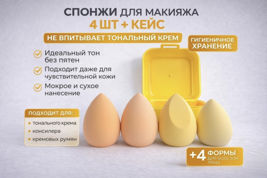 Набор спонжей для макияжа