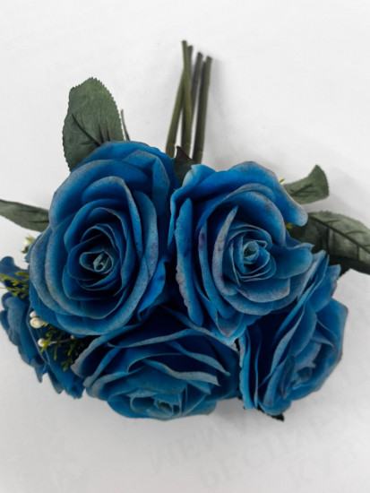 Цветы искусственные «Букет из семи роз»