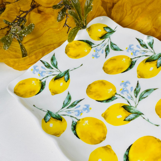 Прямоугольное блюдо «Лимоны»