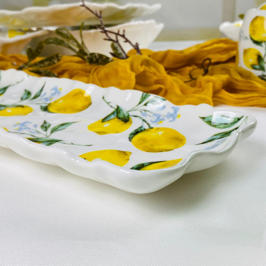 Прямоугольное блюдо «Лимоны»