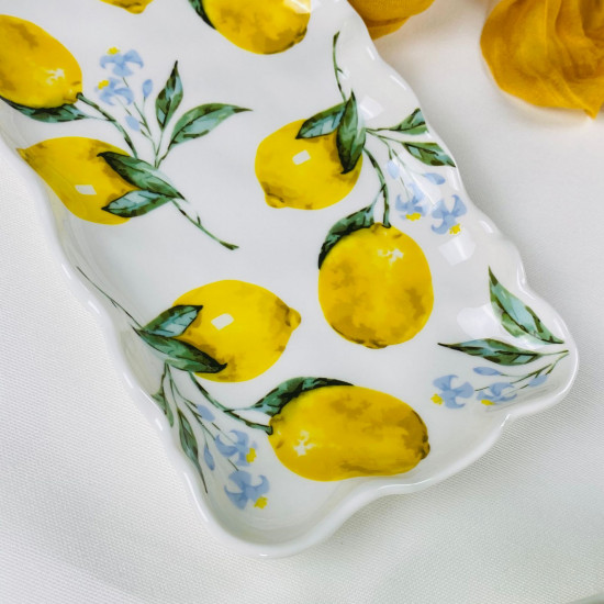 Прямоугольное блюдо «Лимоны»
