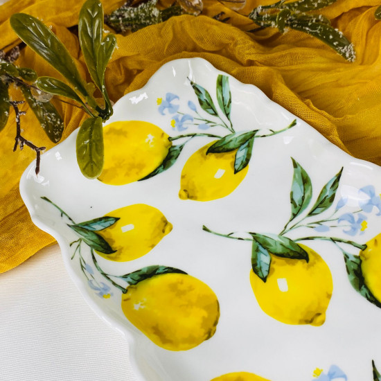 Прямоугольное блюдо «Лимоны»