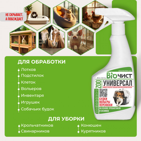 Моющее средство с нейтрализатором запаха животных «Универсал ZOO»