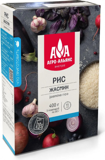 Рис в пакетах для варки «Жасмин»