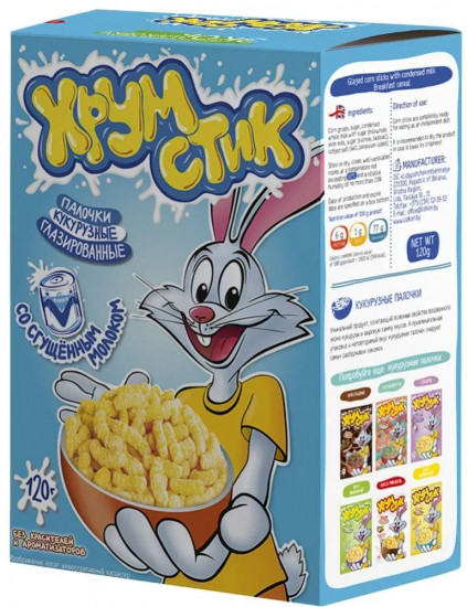 Палочки кукурузные глазированные со сгущенным молоком