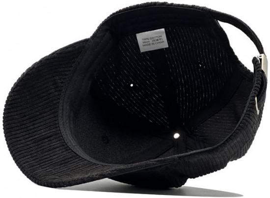 Бейсболка вельветовая, короткий козырёк