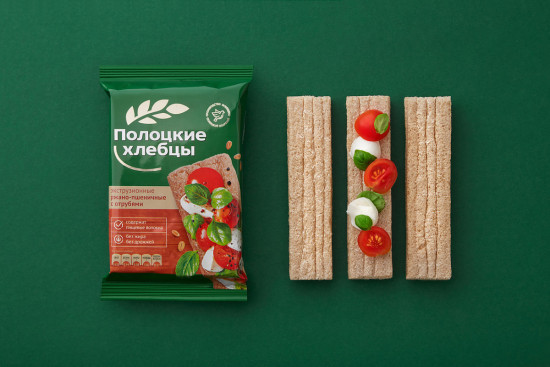 Хлебцы экструзионные ржано-пшеничные с отрубями «Полоцкие»