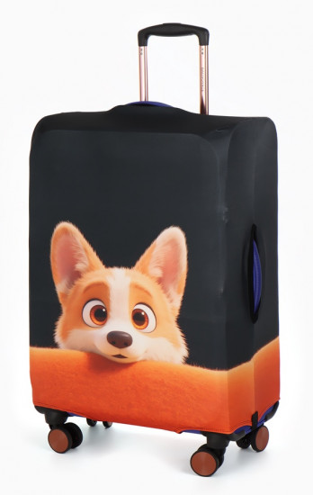 Чехол для чемодана «Корги»