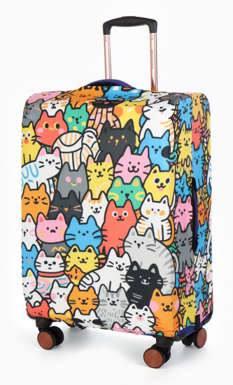 Чехол для чемодана «Котики»