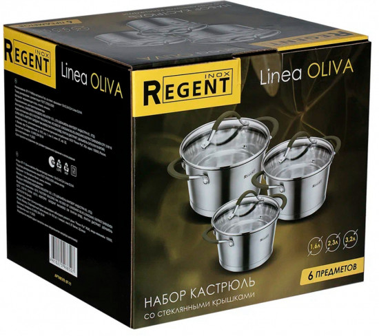 Набор кастрюль с крышками