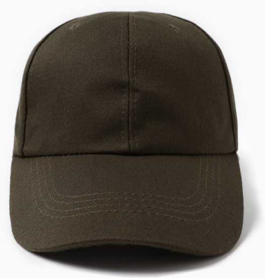 Кепка однотонная на липучке