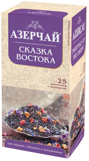 Чай черный с яблоком и шиповником в пакетиках «Сказка Востока»