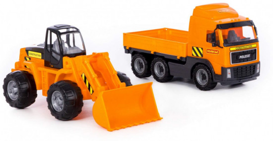 Автомобиль бортовой и трактор-погрузчик