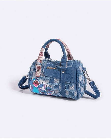 Женская сумка из джинсовой ткани с принтом