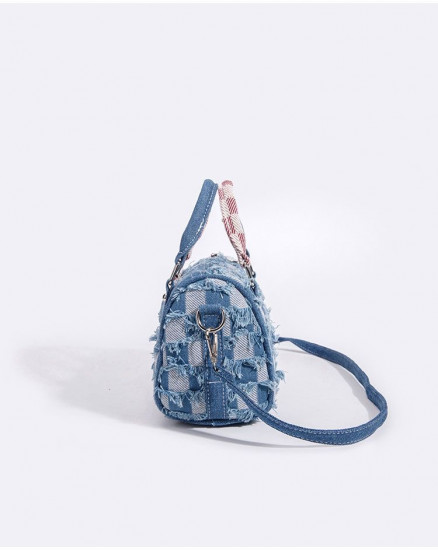 Женская сумка из джинсовой ткани с принтом