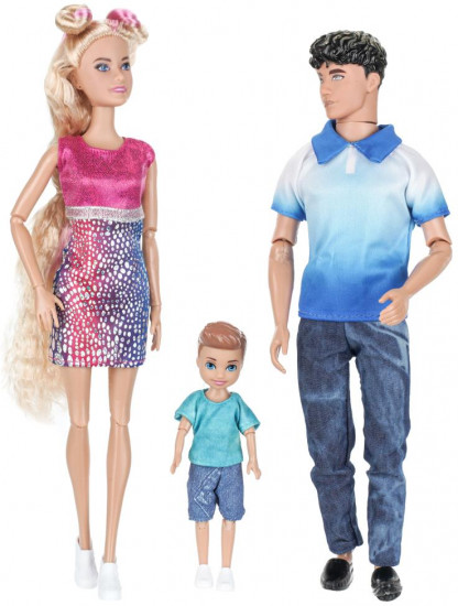 Набор кукол «София с Алексом и сыном»