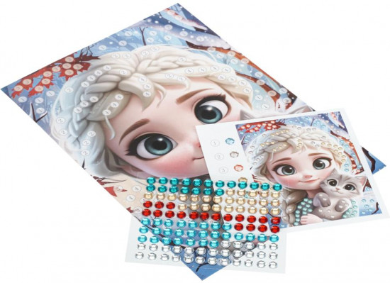 Аппликация из страз «Кошечки-принцесса»