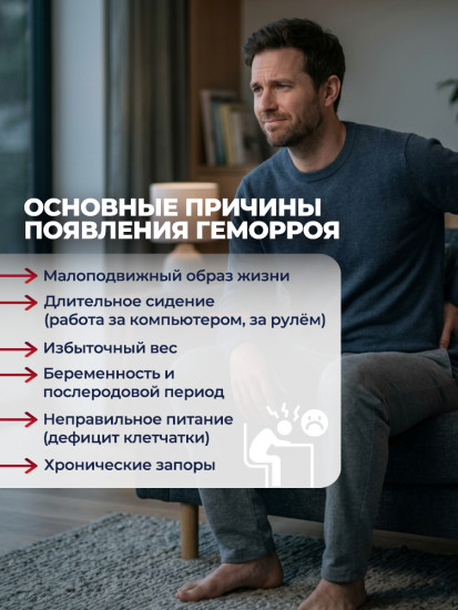 Фитосвечи от геморроя и трещин «Мумие и 7 трав»