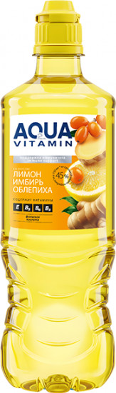 Напиток безалкогольный со вкусом лимона, имбиря и облепихи «Aqua Vitamin»