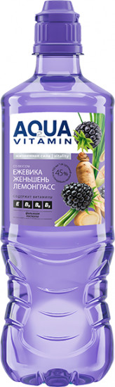 Напиток безалкогольный со вкусом ежевики, женьшеня и лемонграсса «Aqua Vitamin»