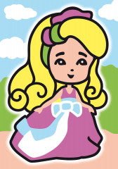 Набор для рисования «Цветной песок. Маленькая принцесса» - Фото 1